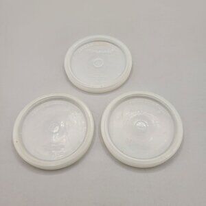 Tupperware Seal Clear Replacement Snap Lids #295 Set of 3